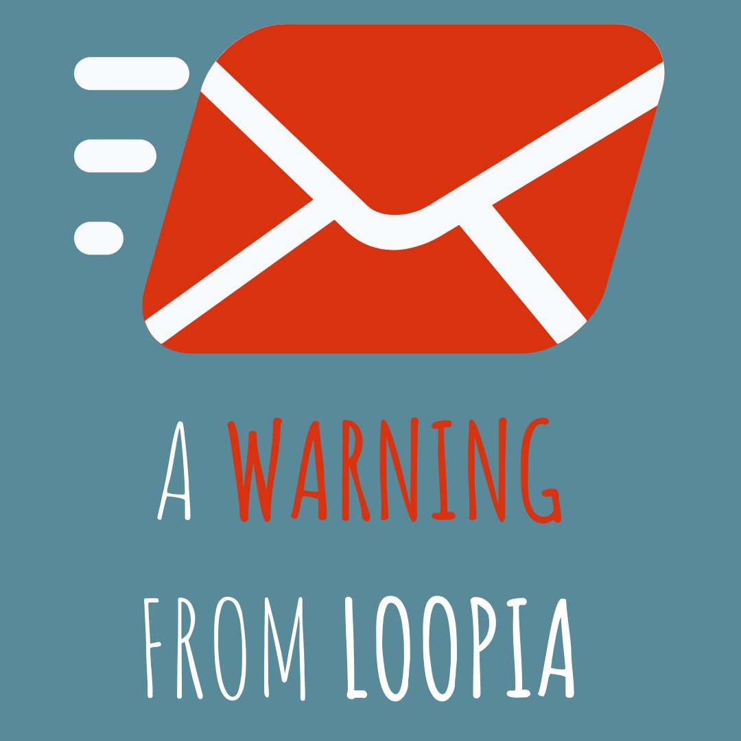 A warning from Loopia - Write in Danderyd